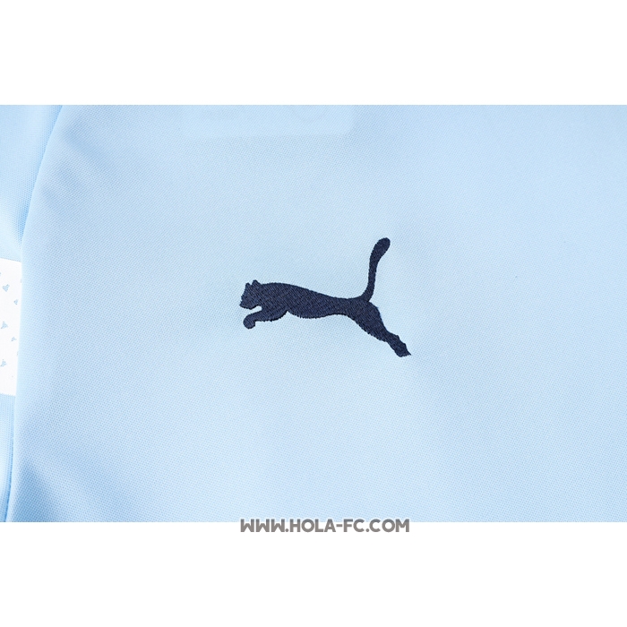 Chandal del Manchester City 2022-2023 Manga Corta Azul - Pantalon Corto
